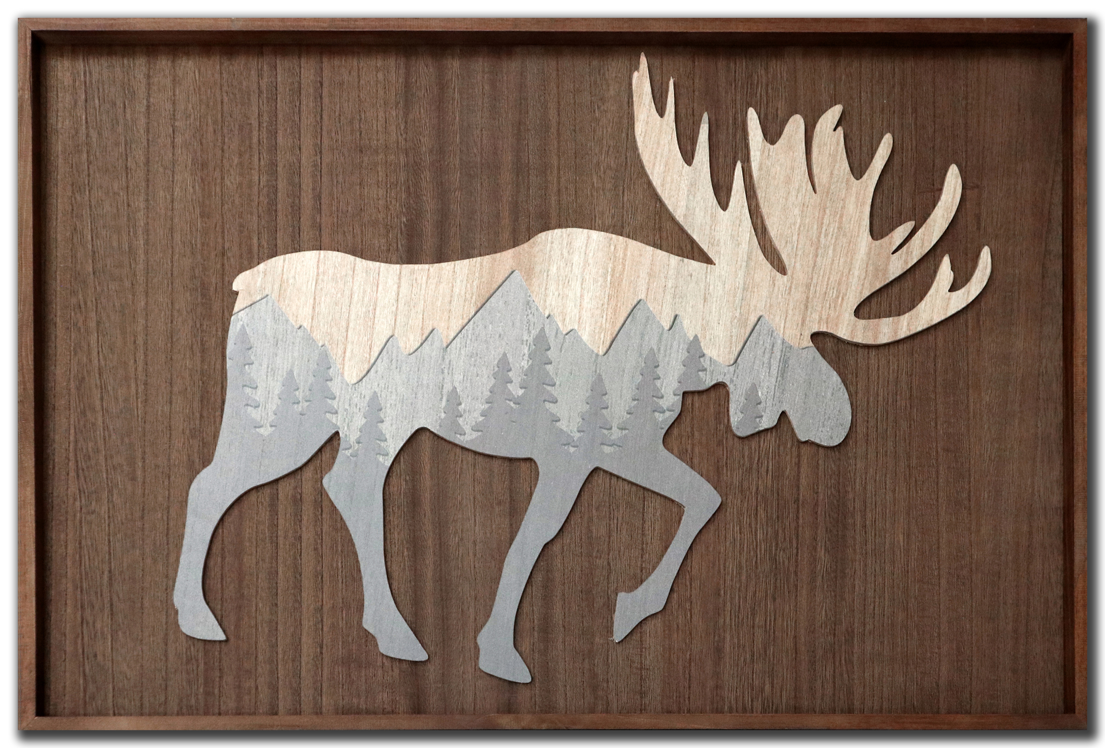 BROWN WOOD MOOSE WDO2342 Image